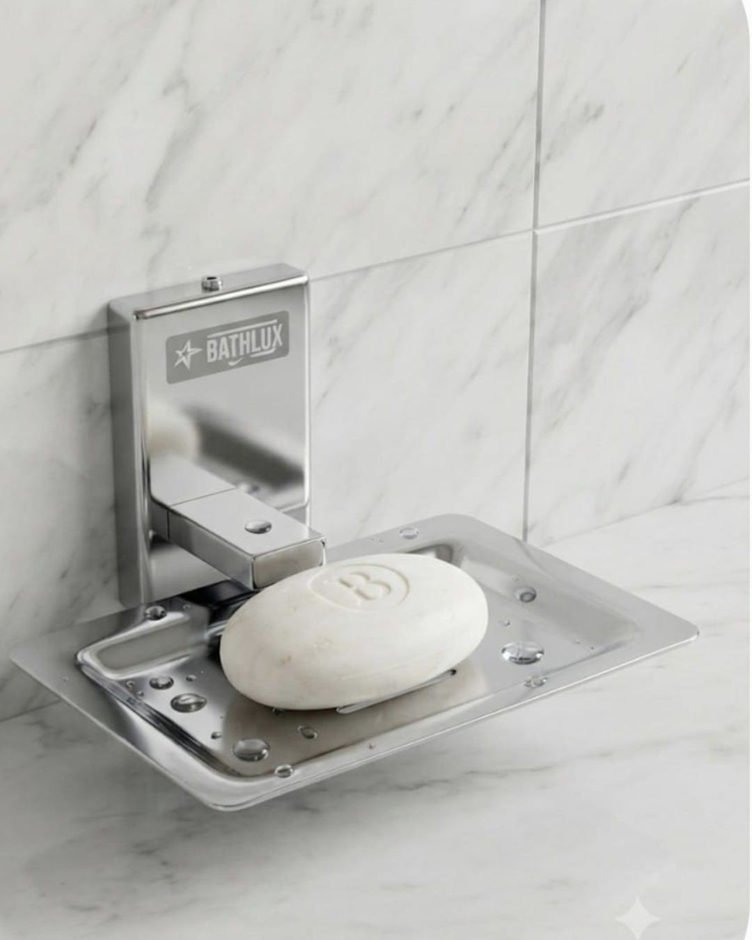 Double soap dish black