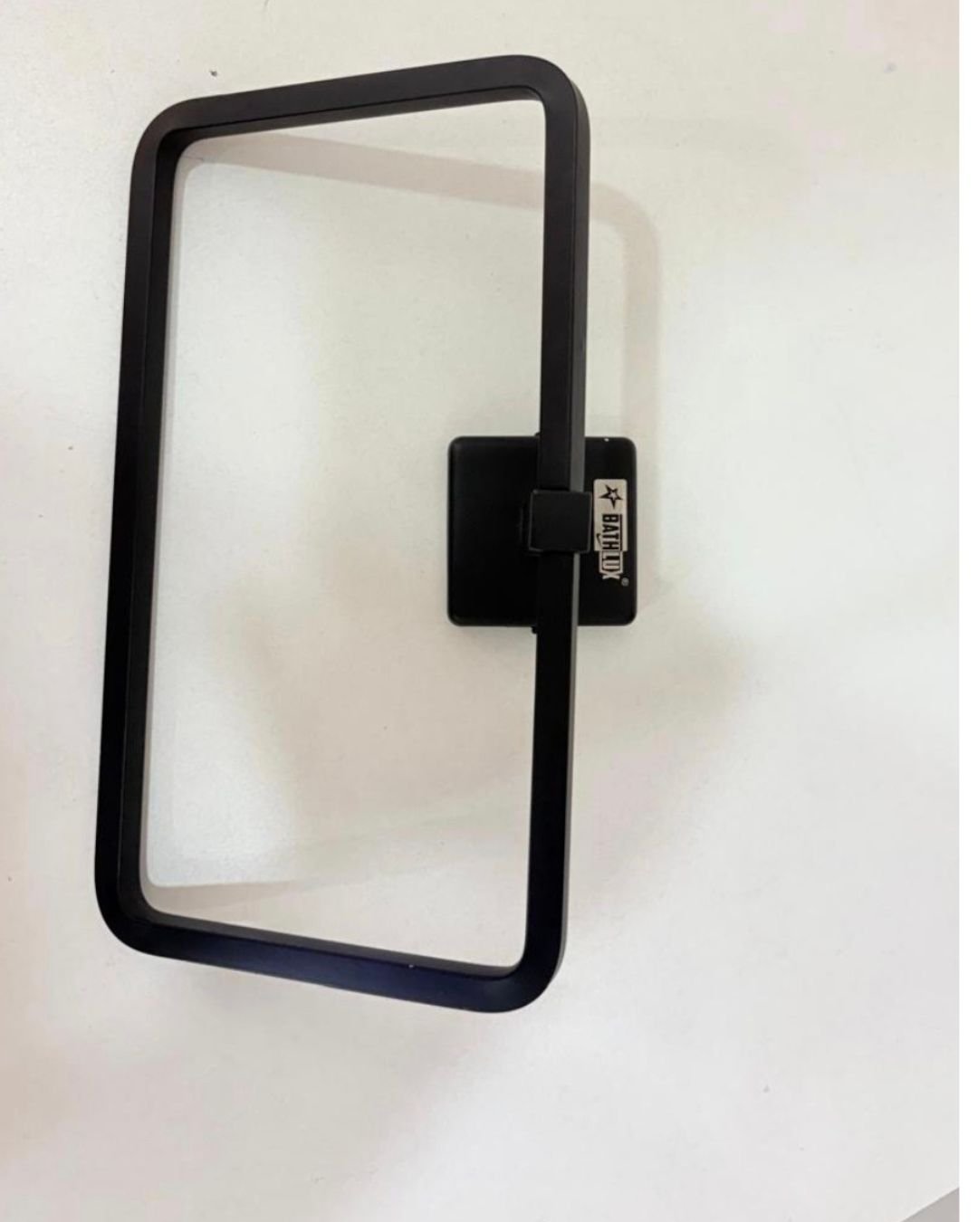 bath fittings towel ring square black