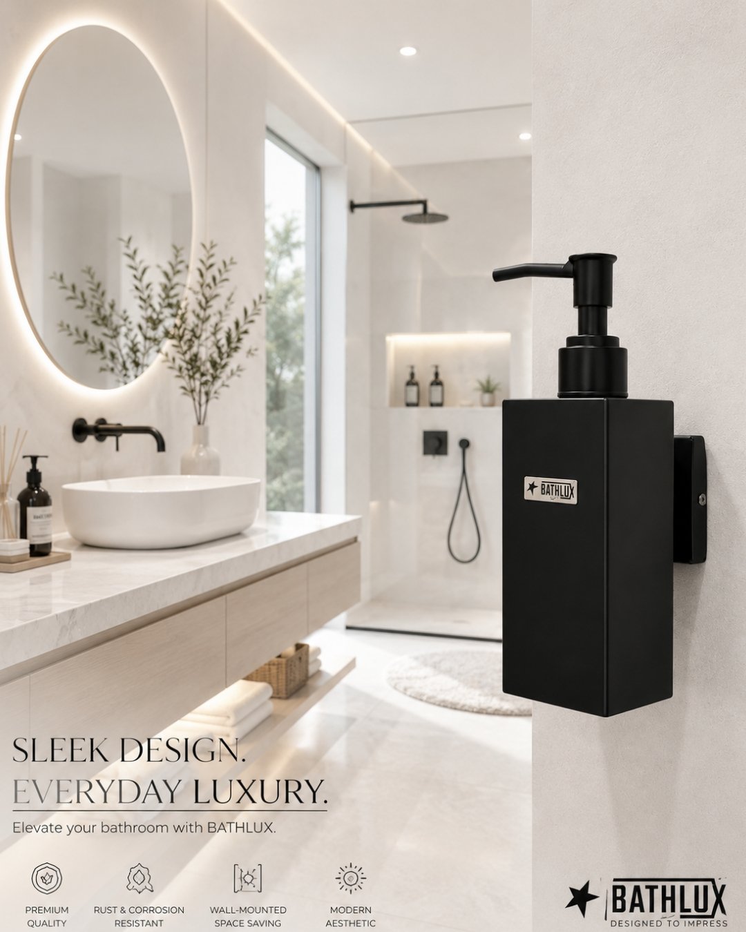 hand wash bottle ss black