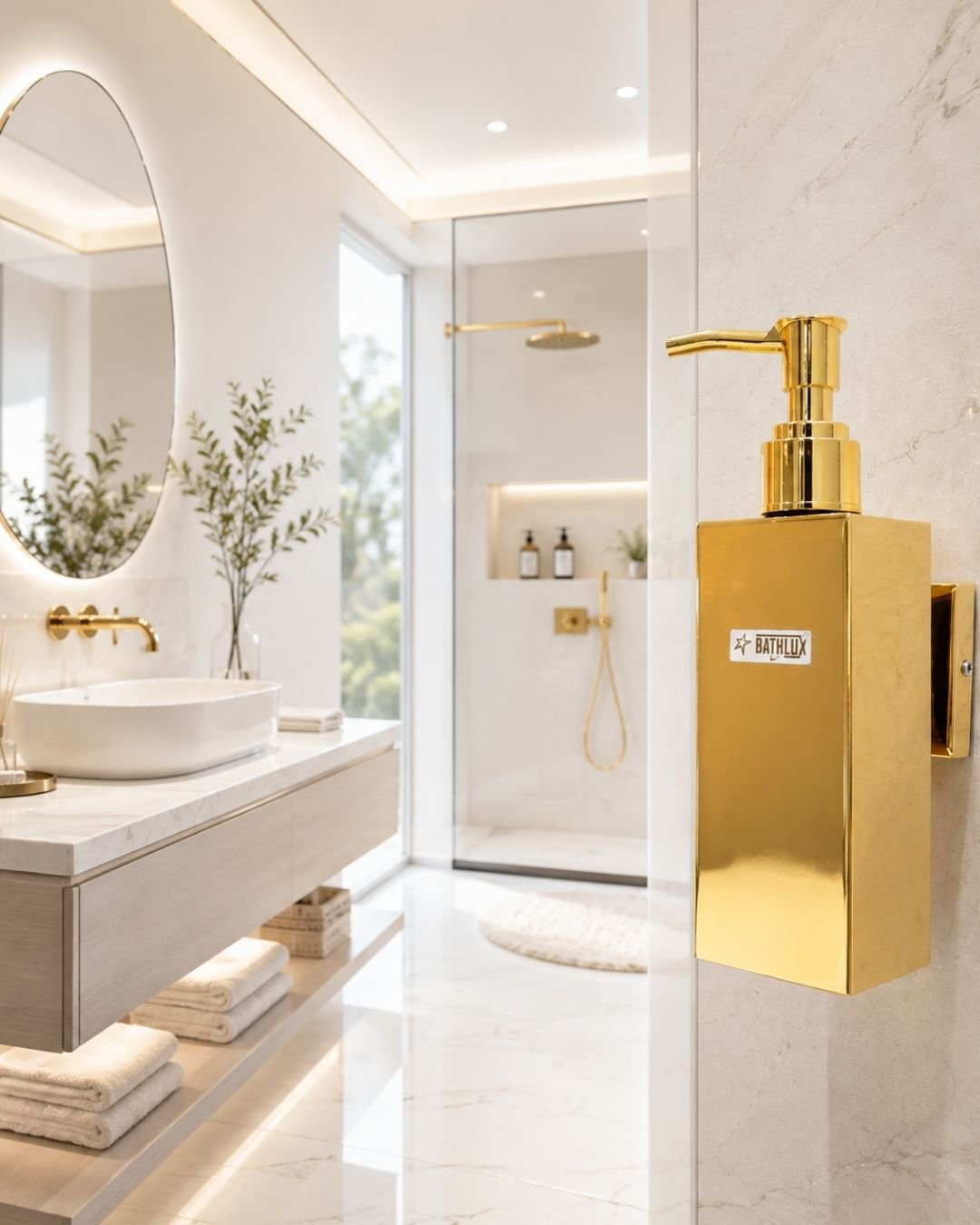 hand wash dispenser SS Golden