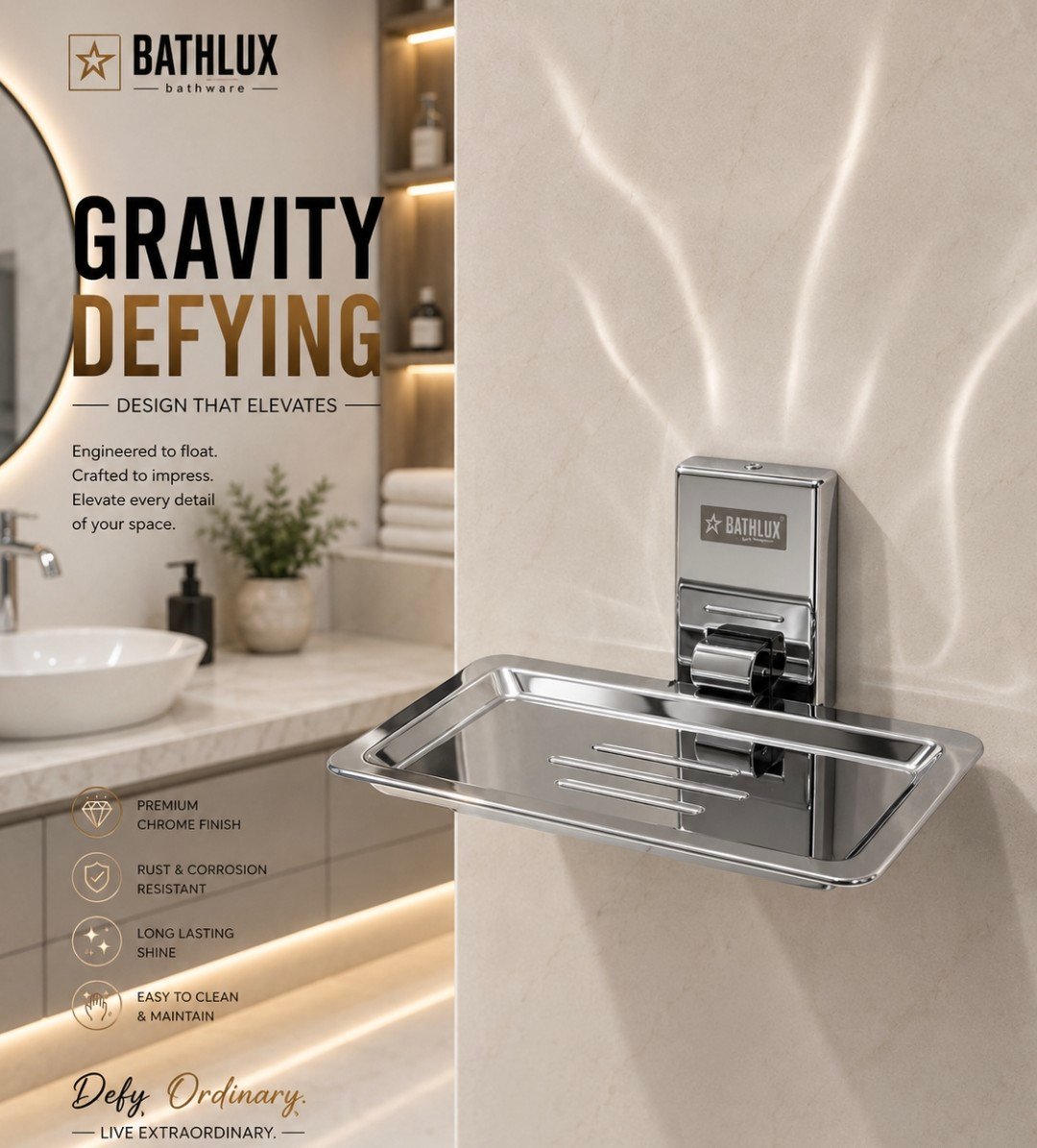Soap Dish SS cp quba taps