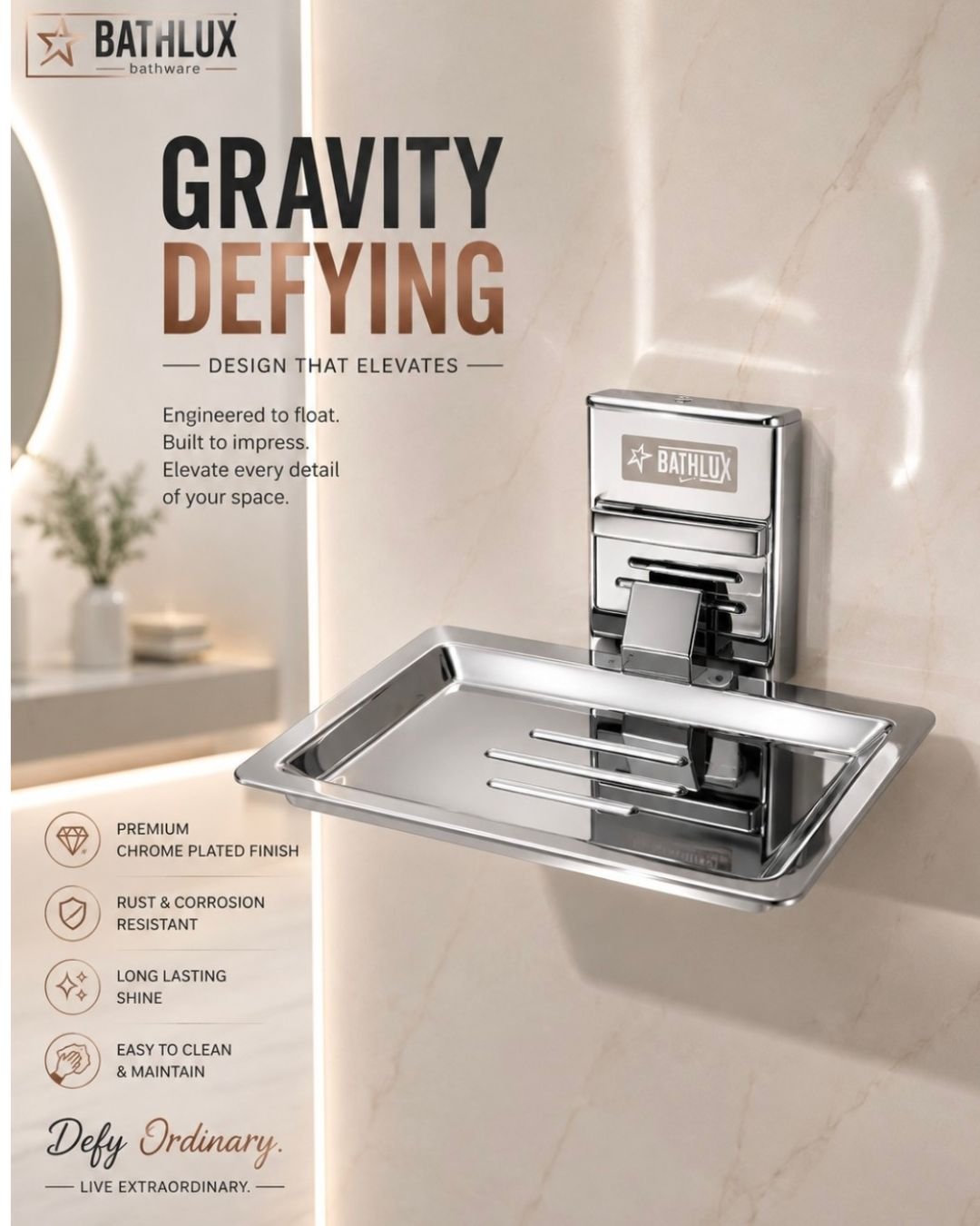 Soap Dish SS cp quba taps