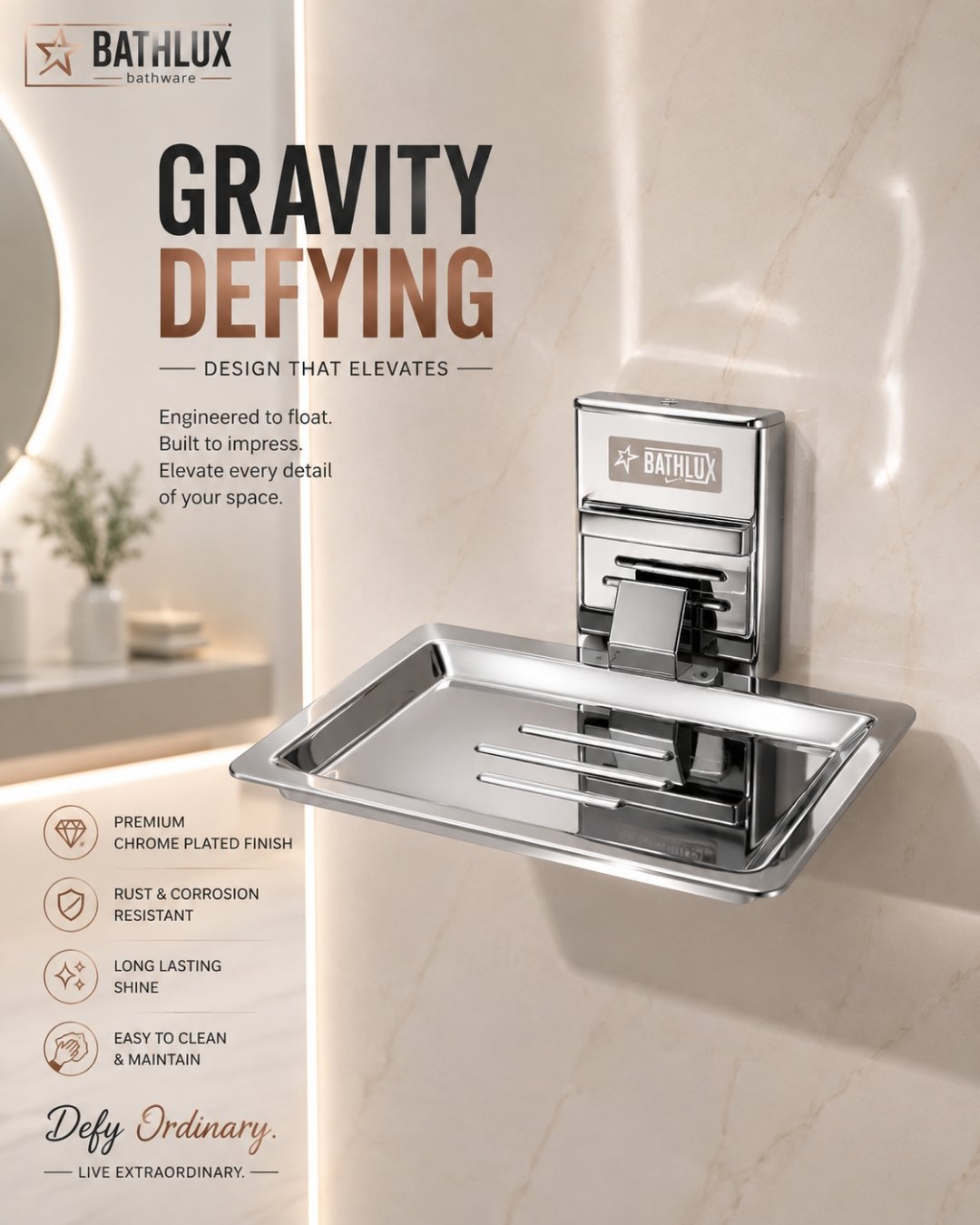 Soap Dish SS cp quba taps