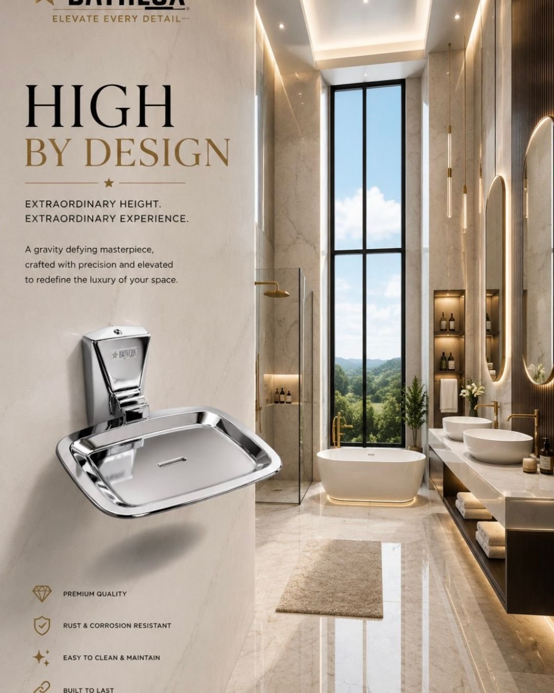 Soap Dish Single SS CP ACORD