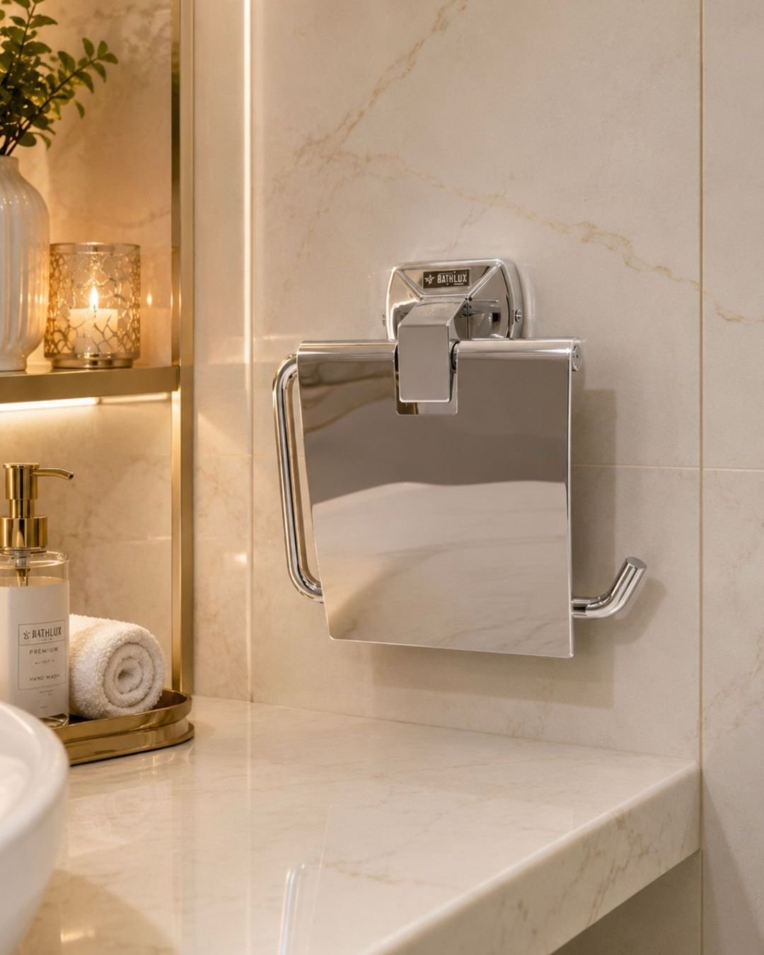 Luxury Paper Holder SS CP