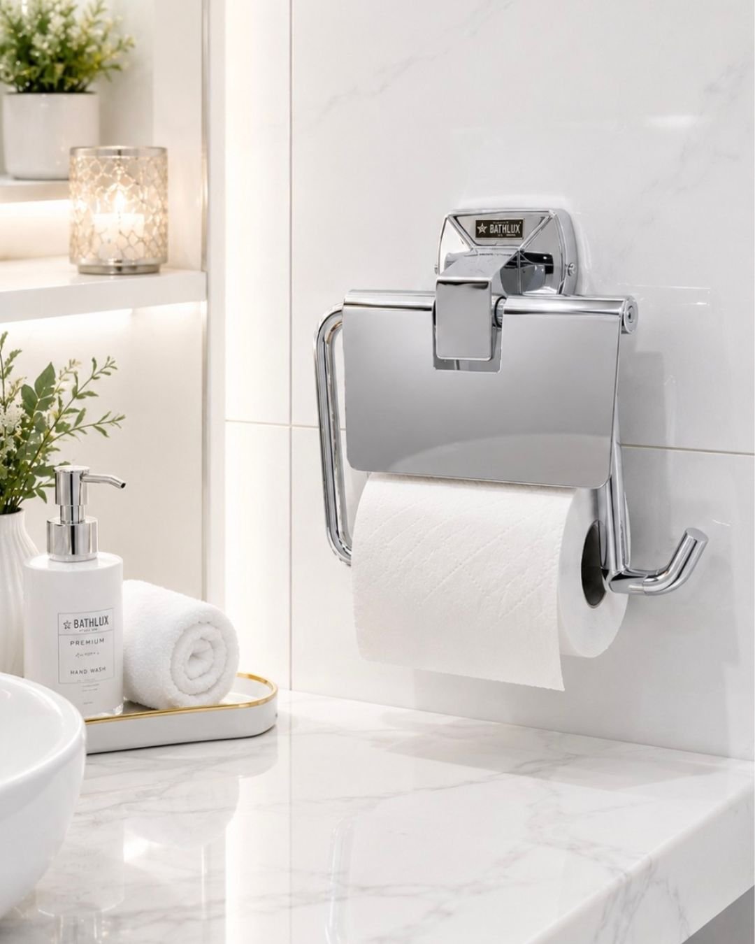 Luxury Paper Holder SS CP