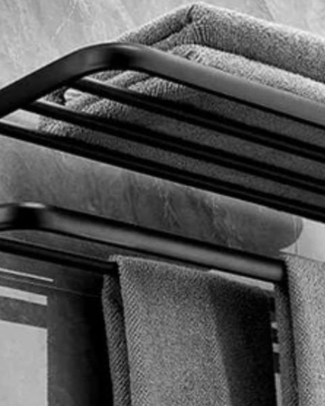 Towel rod folding square CP