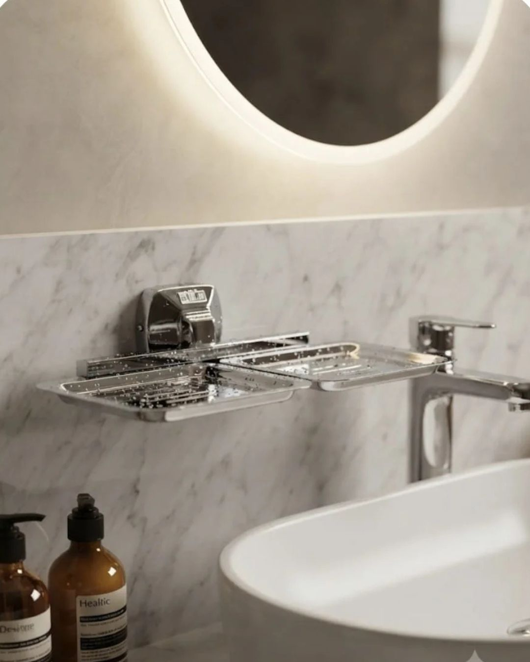 Liquid Soap Dispenser CP Silver